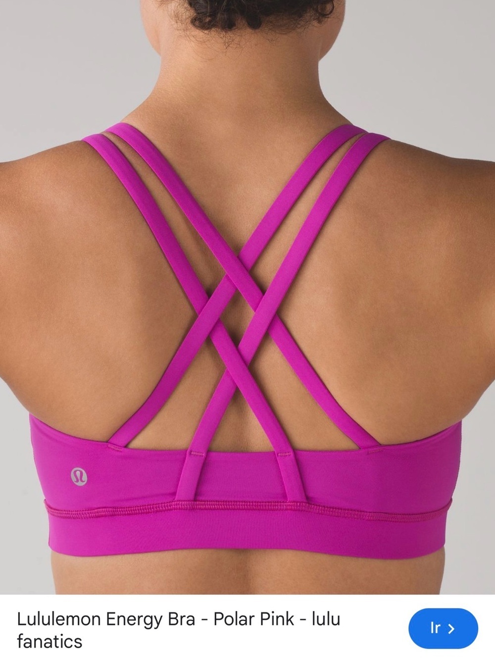 lululemon athletica Energy Bra in Polar Pink - Strappy Support